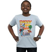 marvel tops y camisetas our dad superhero para nino