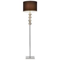 lampara de pie spheridern -- e27  60 w  230 v - negro-cromo 155cm - 375 cm luxpro