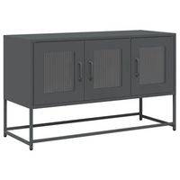 mueble tv  mueble de salon  mesa de tv acero laminado en frio antracita 1005x39x605 cm