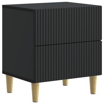 Mesita De Noche 43x34,5x48 Cm Madera - Negro