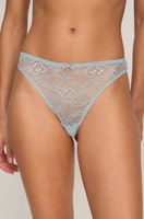 hunkemoller tanga de corte alto hailey azul