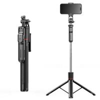 selfie stick inalambrico bluetooth f16 con tripode ajustable estabilizador desmontable antichoque y control remoto blue