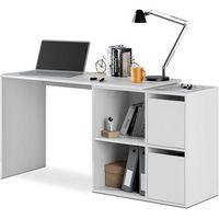 mesa de escritorio multiposicion adapta blanco 152x74 cm