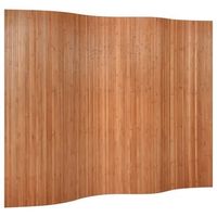 biombo biombo biombo 165 x 250 cm bambu marron dec031147