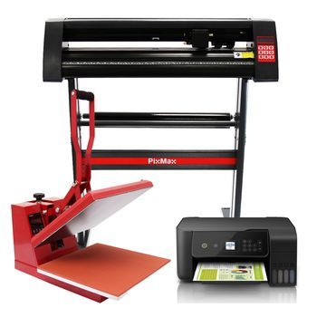 Prensa Térmica 38cm, Plotter Para Corte De Vinilo & Impresora Paquete Weeding