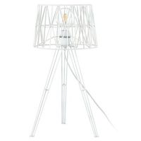 exo lighting - lmpara de mesa tess e27 60w blanco