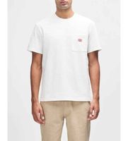 deus ex machina para hombre d261mts347 camiseta parts  service pocket blanco s casual algodon manga corta