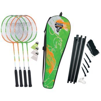 Juego De Bádminton Atacante 4 Jugadores+red Rojo