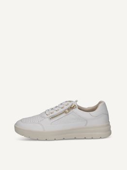 CAPRICE Low shoes, white, made of Leather, Size 40