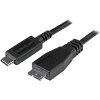 startech usb31cub50cm cable usb-c a micro usb-b machomacho 50cm negro