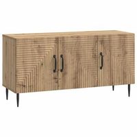 mueble de tv 99 x 345 x 50 cm roble artisan vidaxl