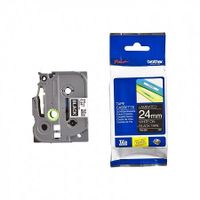 brother tze-355 original p-touch label tape 24mm x 8m white on black