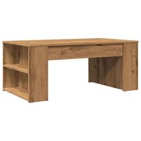 mesa de centro de diseno moderno y contemporaneo hecha a mano 102 x 55 x 42 cm madera de ingenieria marron dec038292
