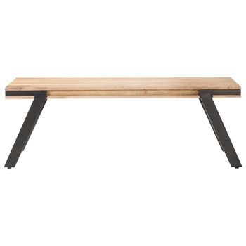 Mesa De Café | Mesa De Centro Madera Maciza De Mango 114x65x40 Cm