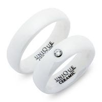 alianzas ceramica blanca 6mm pulida