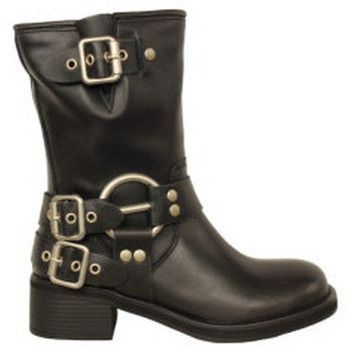 Noholita Deportivas Moda bota biker con herrajes en piel modelo cappra para mujer