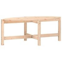 mesa de centro de madera maciza de pino 118x63x45 cm vidaxl