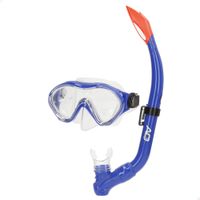 aqua sport - gafas de buceo con tubo ninos sello silicona latex free lentes de cristal templado ajustables amplio angulo de vision 150 hipoalergenico 7 anos snorkel nino set buceo