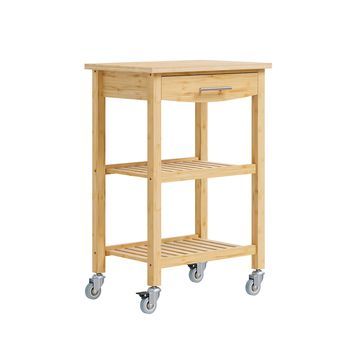 Sobuy Carro Cocina Moderno Auxiliar Con Amplia Superficie De Trabajo Organizador 58x40x86 Cm