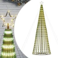 arbol de navidad led 688 leds blanco calido 300 cm vidaxl