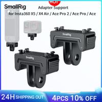 adaptador de montaje de liberacion rapida smallrig compatible con insta360 x5  x4 air  ace pro 2  ace pro  ace con soporte de 2 puntas para palos de selfie