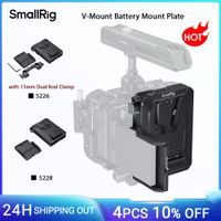 placa de montaje de bateria con montaje en v smallrig para sony para canon para camara dslr con protector de pantalla lcd 14 -20 agujeros para brazo magico-5228