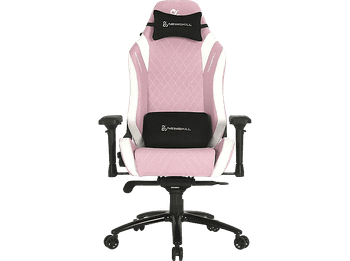 Silla gaming - Newskill Neith Zephyr, Reposabrazos 4D, Hasta 150 kg, Cojín cervical y lumbar, Rosa