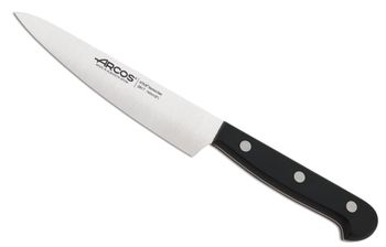 Cuchillo de cocina de acero inoxidable nitrum 140 mm mango negro