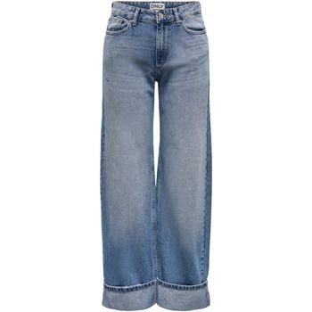 Only Pantalón de campana ONLELLA MW WIDE FOLD UP DNM TAI519 NOOS 15344976 para mujer
