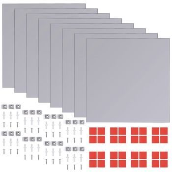 Azulejos De Espejo Sin Marco Vidrio 20,5 Cm 16 Unidades Vidaxl