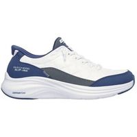 skechers zapatillas deportiva slip-ins vapor foam blanca-azul para mujer
