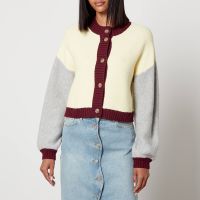 stella nova netti colour-block cotton cardigan - s