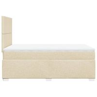cama con colchon con colchon material de tela beige