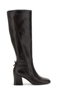 botas de piel napa bordeaux 38