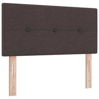 cabeceropanel de cabecero ajustable en altura marron oscuro 90 cm tela