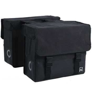 Alforjas Para Bicicleta 40 L Negro Y Negro Mate Willex