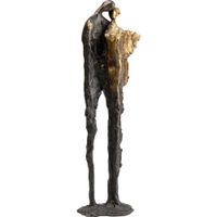 figura decorativa de pareja en poliresina y marmol 50c