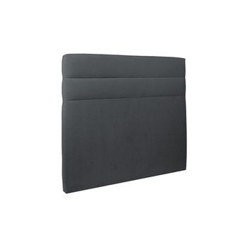 Cabecero 150 Cm Lines - Tela Terciopelo Gris Antracita