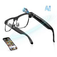 blackview bv200 gafas inteligentes camara integrada ia altavoces bluetooth mate negras