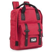 skpat columbia mochila para portatil hasta 12 roja