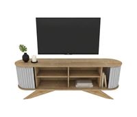 movel tv com efeito madeira