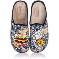 vulca-bicha pantuflas zapatilla de casa - burger and beer para hombre