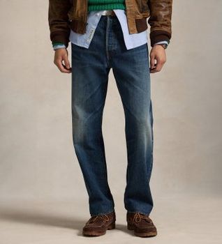 Polo Ralph Lauren para hombre. 710979402001 Jeans Heritage Straight azul (36/32), Casual, Algodón, Denim