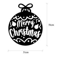 decoracion pared de metal xmasblack-7 negro 51x56 cm