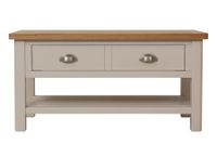 cole oak and truffle grey large coffee table