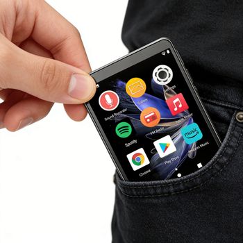 Reproductor MP3 MINI con WiFi y Bluetooth, Android 10, Mp4, Pantalla de 2.8 Pulgadas, MINI Ipod Walkman, Play Store, Spotify, con 2G de RAM, Micro SD de hasta 272G