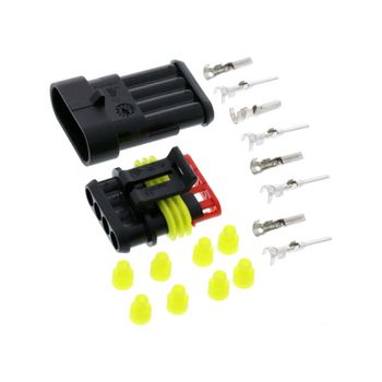 Carcasa de conector de cable eléctrico de 4 patillas SuperSeal kit completo