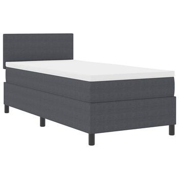 Cama Tapizada 193x90x88 Cm Espuma - Gris