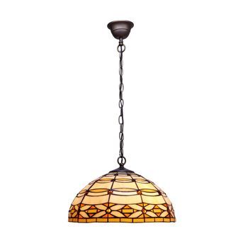 Colgante De Techo Mayor D. 40cm   Cadena Tiffany  Marfíl