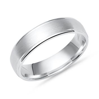 Anillo liso plata 925 bordes pulidos 5mm